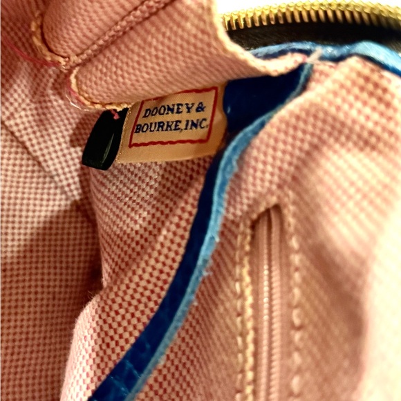 EUC Dooney & Bourke Royal Blue Pebbled Leather Zip Zip Satchel - Picture 9 of 10